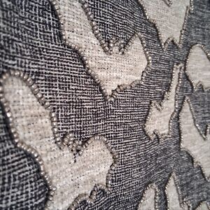 TABLE RUNNER 14"x72" Large SPOOKY Hollow Raised BEADED Bats BRAND-NEW w/tags